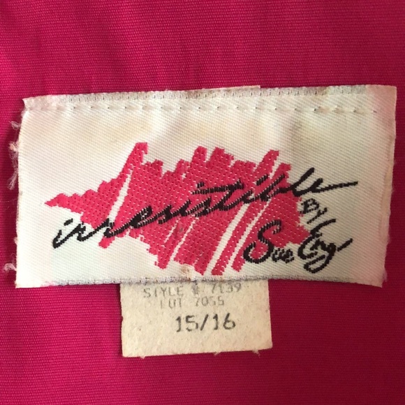 Irresistible Sue Eng fuchsia button up dress - Picture 6 of 7